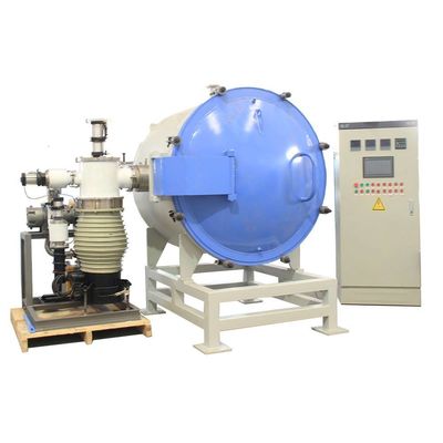 गुणवत्ता  CE Industrial Vacuum Muffle Furnace Up To 1600C With Diffusion Vacuum Pump Unit फैक्टरी