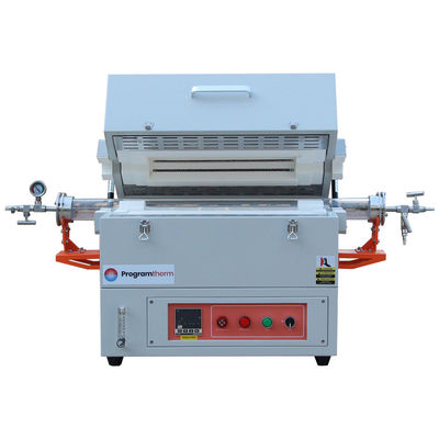 क्वार्ट्ज ट्यूब OD80mm के साथ 1200C वायुमंडल नियंत्रित एकल क्षेत्र ट्यूबलर फर्नेस