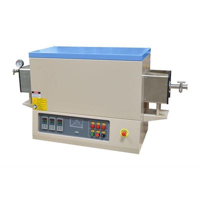 उच्च तापमान OD150mm ट्यूब फर्नेस दोहरी हीटिंग जोन और मुफ्त स्पेयर पार्ट्स के साथ